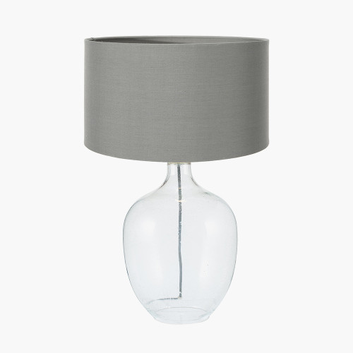 Islay Clear Lamp/Harry 40cm grey shade