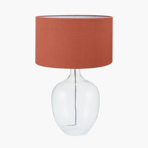 Islay Clear Lamp/Henry 40cm tobacco shade