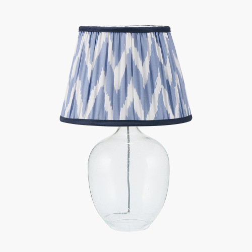 Islay Clear Lamp/Kamilah 40cm blue shade