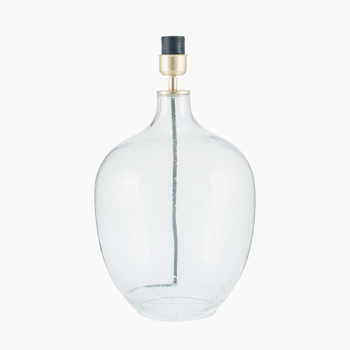 Clear Bubble Glass Table Lamp