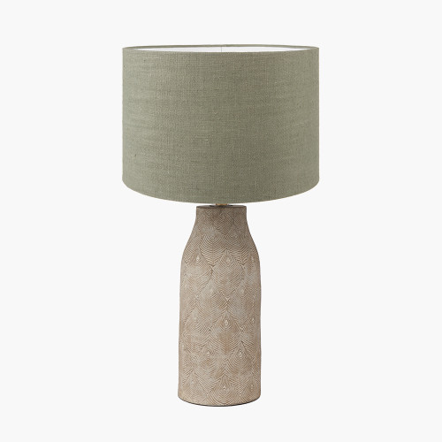 Palawan Lamp/Edward 40cm green shade