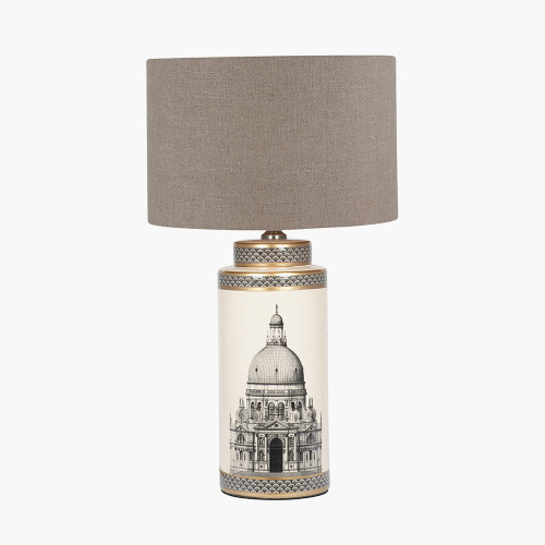 Wren Tall Lamp& Edward 40cm Natural shade