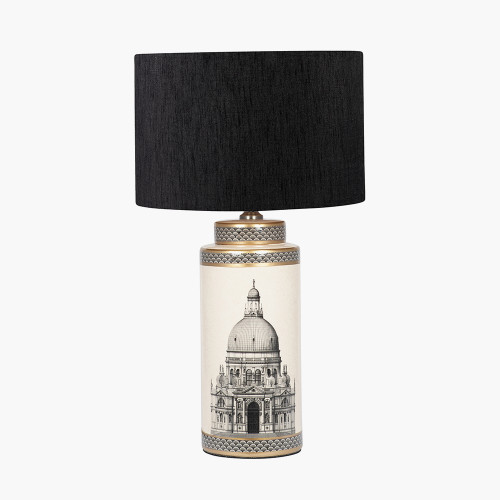 Wren T Table Lamp & Stellan 40cm Black shade
