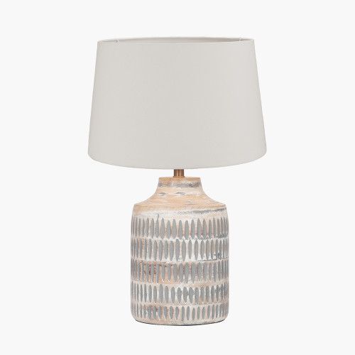 Galle Grey Lamp/Winston 35cm white shade