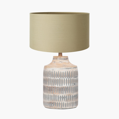 Galle Grey Lamp/Harry 30cm taupe shade