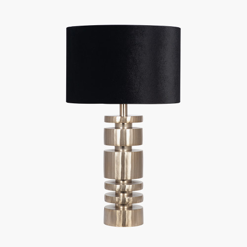 Elon Gold Lamp/Bow 35cm Black shade