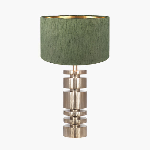 Elon Gold Lamp/stellan 35cm green shade
