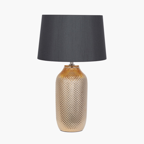 Gold Textured Ceramic Table Lamp