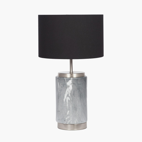 Grey marble Effect Ceramic Table Lamp