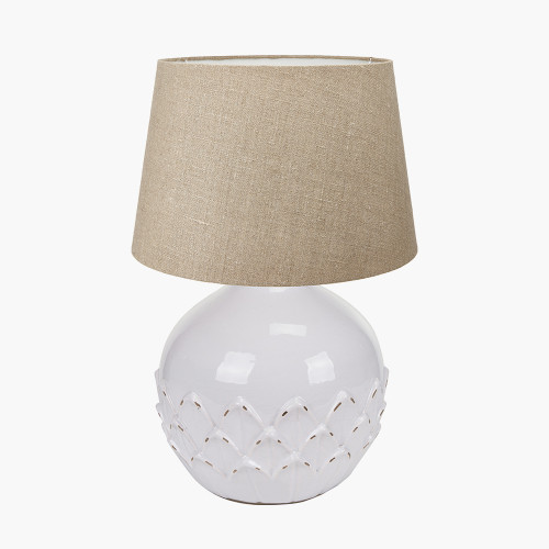 Willow Small Lamp & Milos 25cm Natural shade