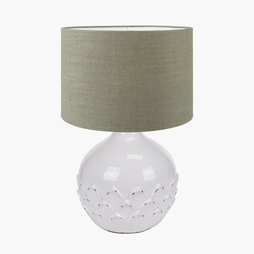 Willow Small Lamp & Edward 30cm green shade