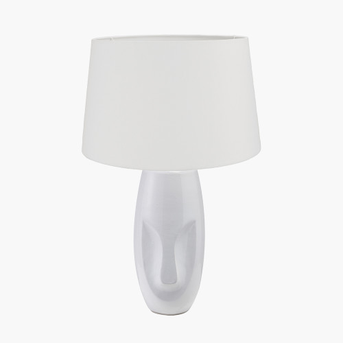 Visage White Lamp & Winston 35cm White shade
