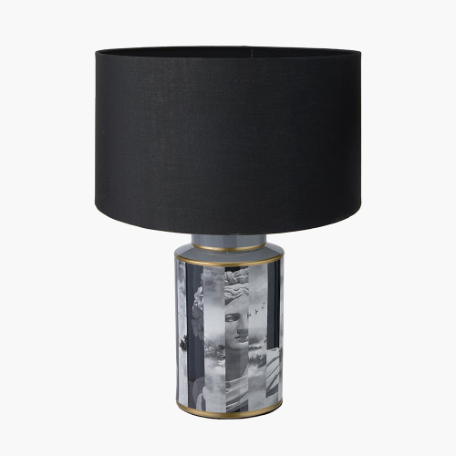 Fenella Black Lamp/Harry 35cm black shade