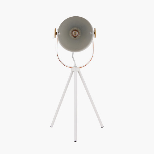 Auden White Metal Tripod Table Lamp