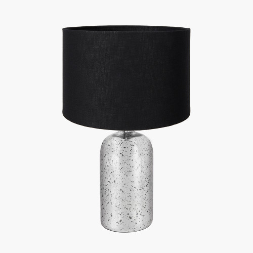 Ophelia Mercurial Lamp/Lino 40cm black shade