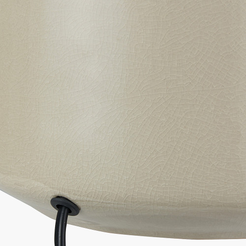 Pacific Lifestyle Limited Nora Cream Crackle Effect Table Lamp