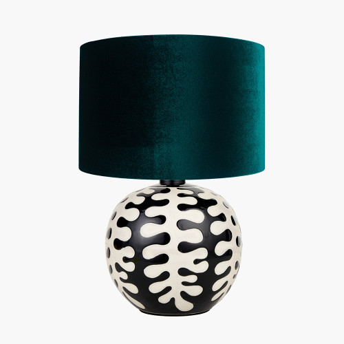 Elkorn Coral Lamp/Bow 30cm green shade