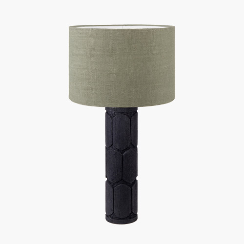 Aurelia blk Lamp & Edward 35cm pistachio shade