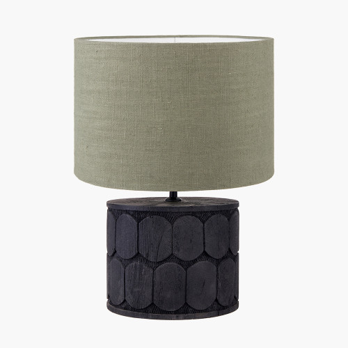 Cezara black Lamp & Edward 35cm pistachio shade