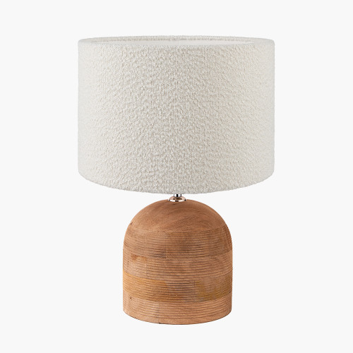 Nelu Natural Lamp/Rouen 35cm White shade