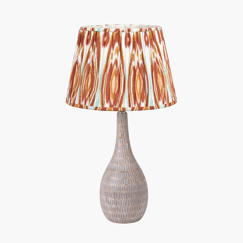 Ioan Grey Table Base & Izara 40cm Cinn shade