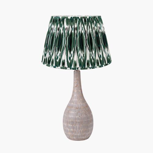 Ioan Grey Tbl Base & Izara 40cm Green shade
