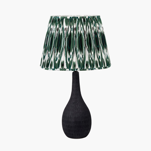 Ioan blk Table Base & Izara 40cm Green shade