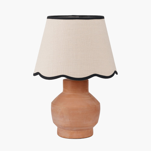 Inna Terracotta Lamp/Tabitha 35cm Cream Shade