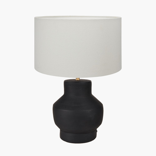 Inna Black Lamp/Henry 35cm White shade