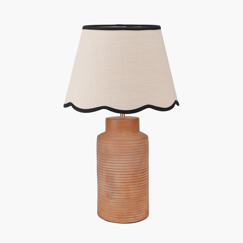Tall Terracotta Lamp/Tabitha 35cm Cream Shade