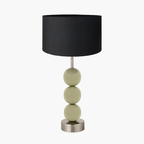 Sofia Sage 3 Ball Lamp/Harry 35cm Black shade