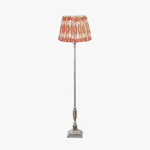 Canterbury Silver Lamp & Izara 45cm cinnamon shade