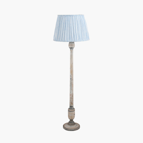 Captiva Grey Lamp & Thiago 45cm blue shade