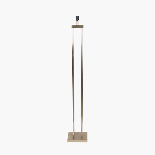 Satin Brass Metal 4 Post Floor Lamp