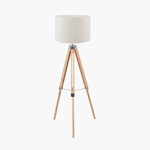 Sumba Tripod Floor Lamp/rouen 50cm white shade