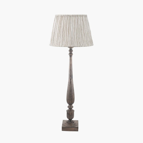 Alia Grey Lamp & Thiago 45cm natural shade