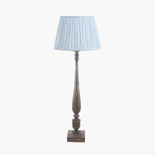 Alia Grey Lamp & Thiago 45cm blue shade