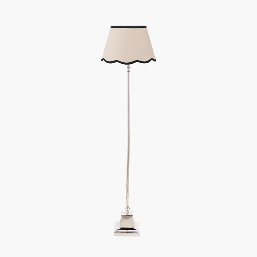 Claudius Nickel Lamp/tabitha 40cm cream shade