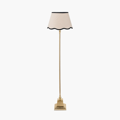 Claudius Gold Floor Lamp/tabitha 40cm cream shade