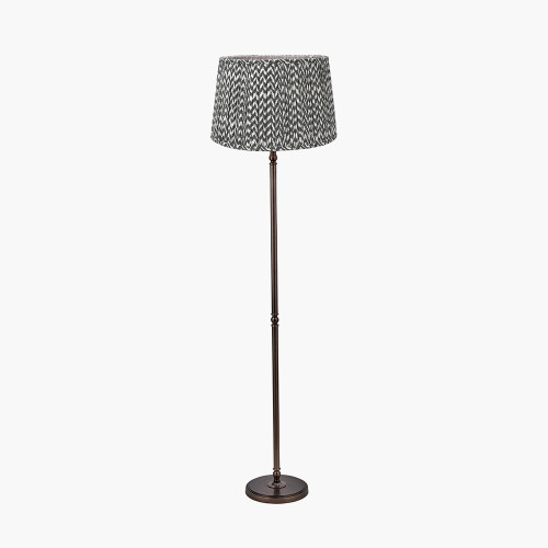 Bronze Floor Lamp/Vienna 45cm Black shade