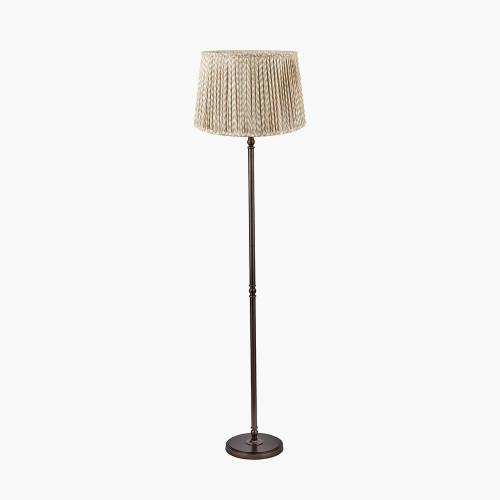 Bronze Floor Lamp/Vienna 45cm taupe shade