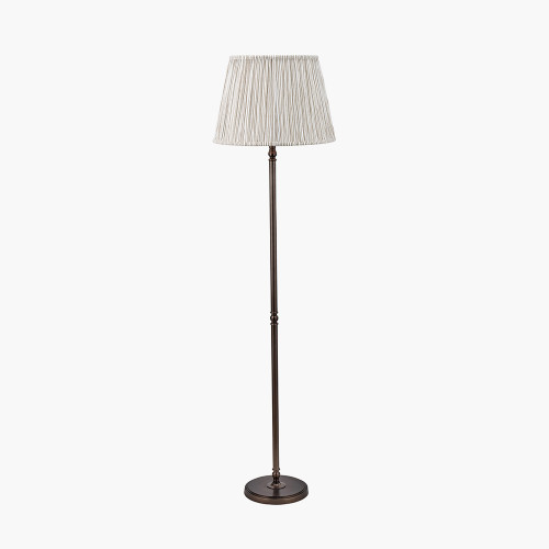 Bronze Floor Lamp/thiago 45cm natural shade
