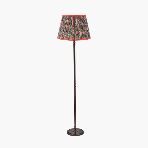 Bronze Floor Lamp/floressa 45cm red shade
