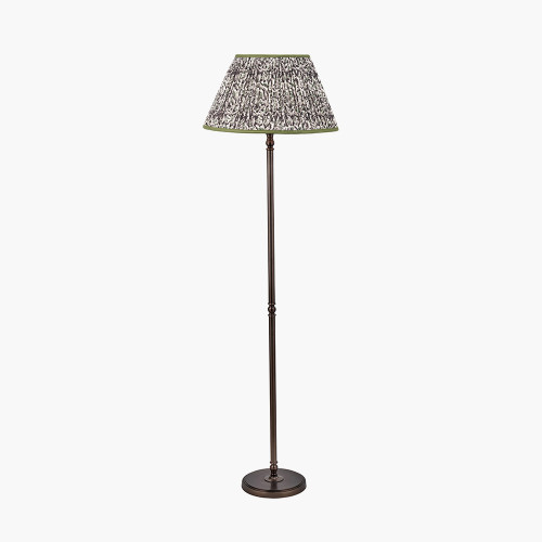 Bronze Floor Lamp/Ornella 45cm green shade