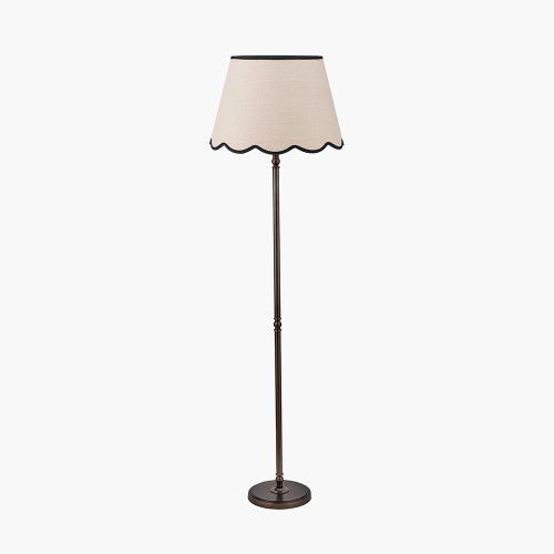 Bronze Floor Lamp/Tabitha 45cm cream shade