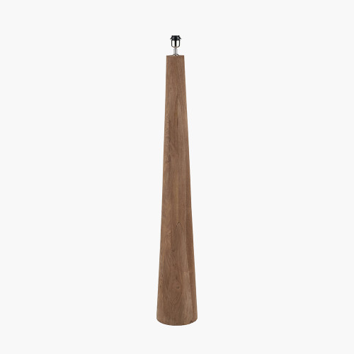 Esha Natural Conical Wood Floor Lamp Base