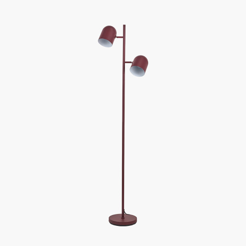 Finn Mulberry Metal Two Head Floor Lamp