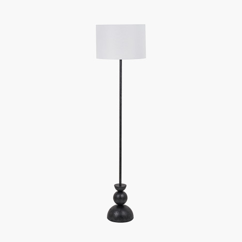 Vala Graphite Metal Ball Floor Lamp