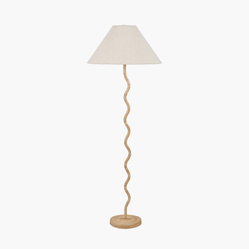 Palau Rattan Floor Lamp & Harley 50cm shade