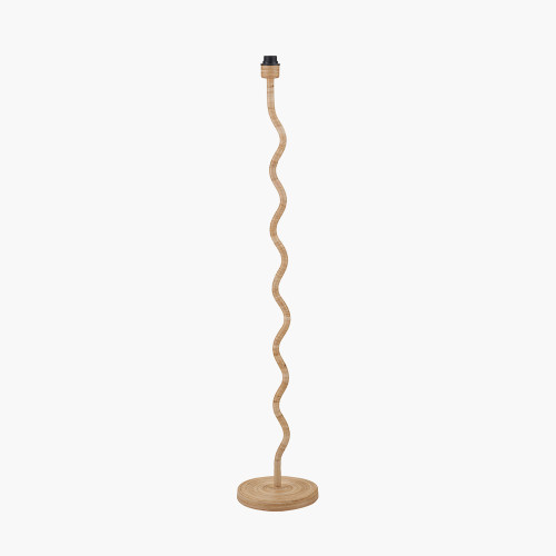 Palau Rattan Wave Floor Lamp Base
